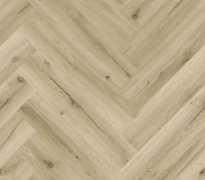 JOKA Designboden 555 Wooden Styles 6702 Oak Cream Herringbone Vinyl-Designboden