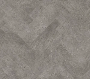 JOKA Designboden 555 Cycle Dark Concrete Fischgrat 5385 Vinyl-Designbelag