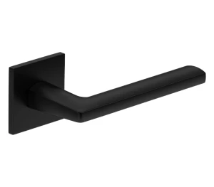 Türdrücker mit quadratischer Rosette Metal-Bud Rumba Fit - Messing Matt (1) (1) (1) (1) (1)