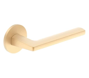Türdrücker mit Rundrosette Metal-Bud NOVA - Gold Matt (1)