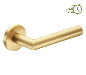 Türdrücker mit Rundrosette Metal-Bud NOVA - Gold Matt